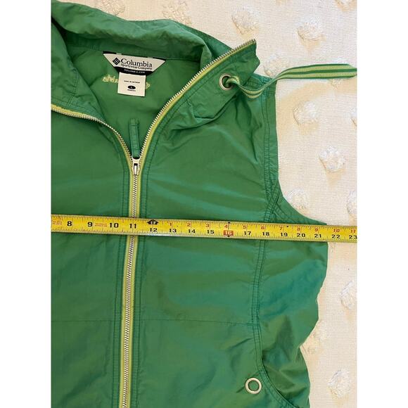 Vintage Y2K Columbia Lime Green Vest Utility Women’s Size L Streetwear Sporty - Picture 5 of 7